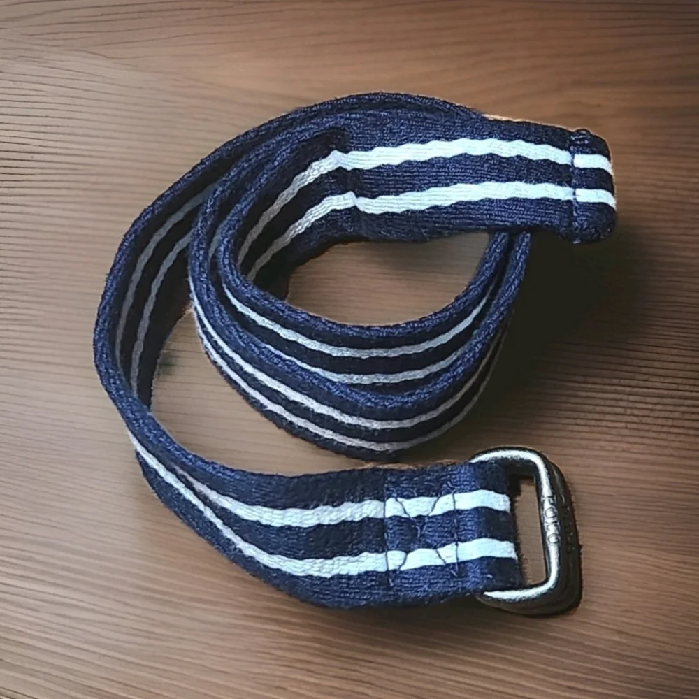 Polo Ralph Lauren Boys Adjustable Navy White Web Belt 23” 1” Wide